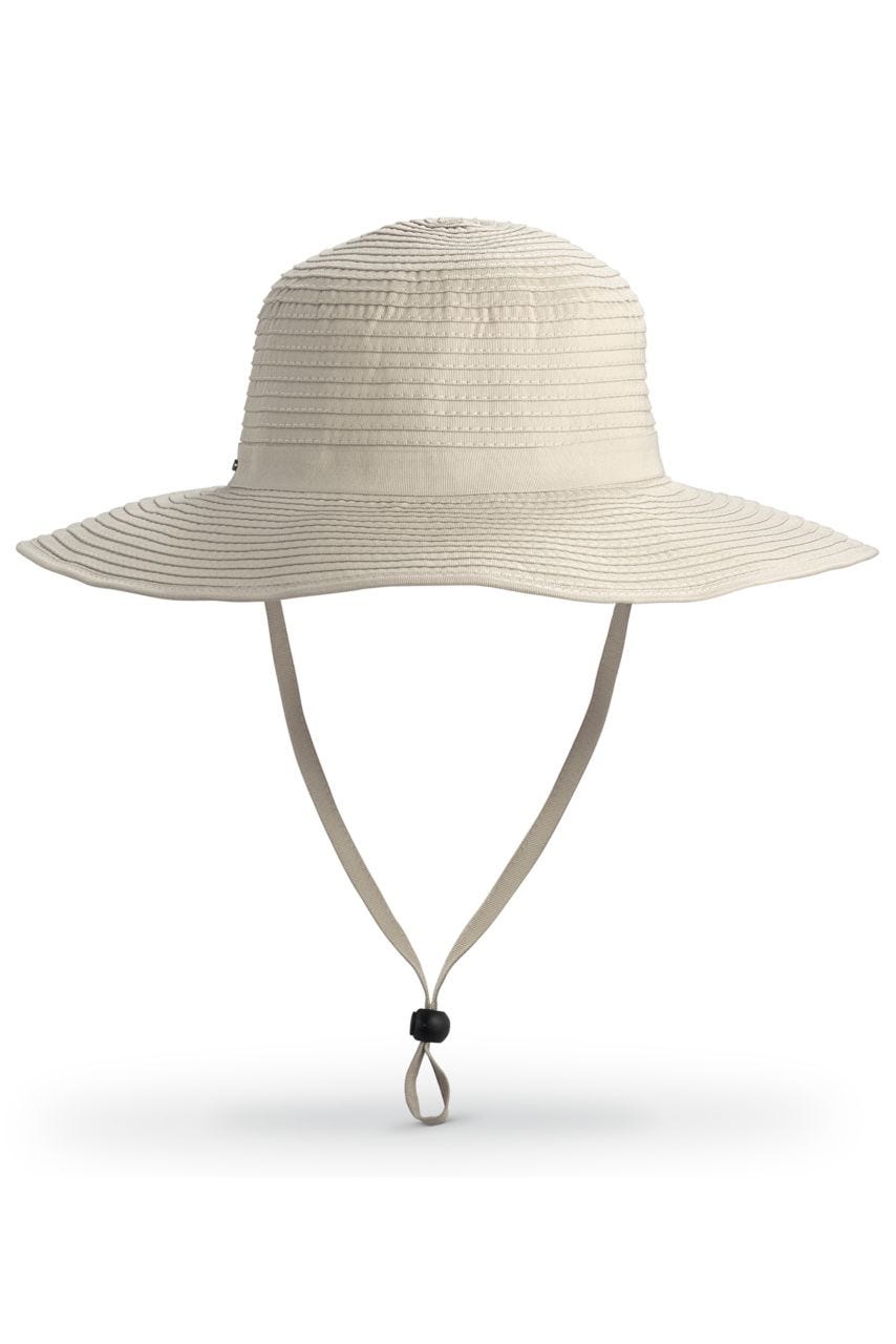 Coolibar Women's Shelly Shapeable Travel Sun Hat UPF 50+ White