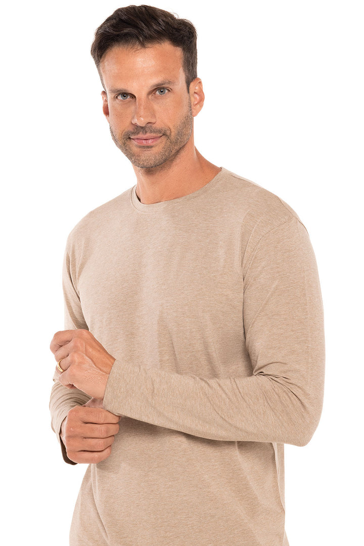 Men's Morada Everyday Long Sleeve T-Shirt | Dark Taupe Heather