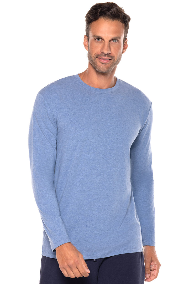 Men's Morada Everyday Long Sleeve T-Shirt  | Pacific Blue Heather