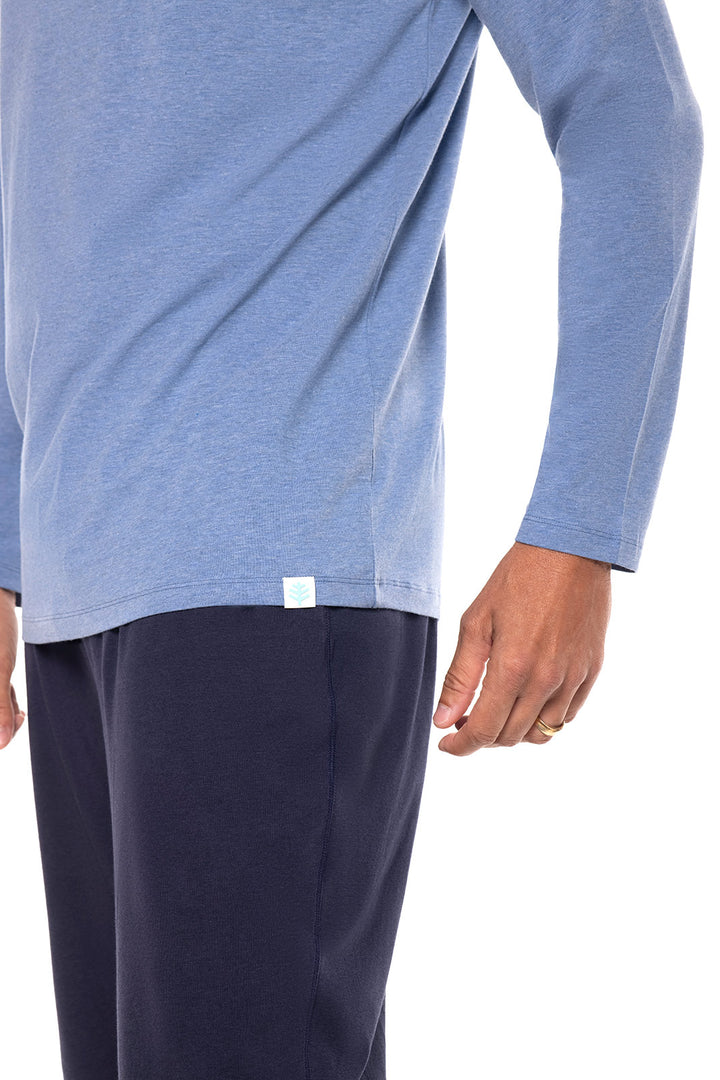 Men's Morada Everyday Long Sleeve T-Shirt  | Pacific Blue Heather