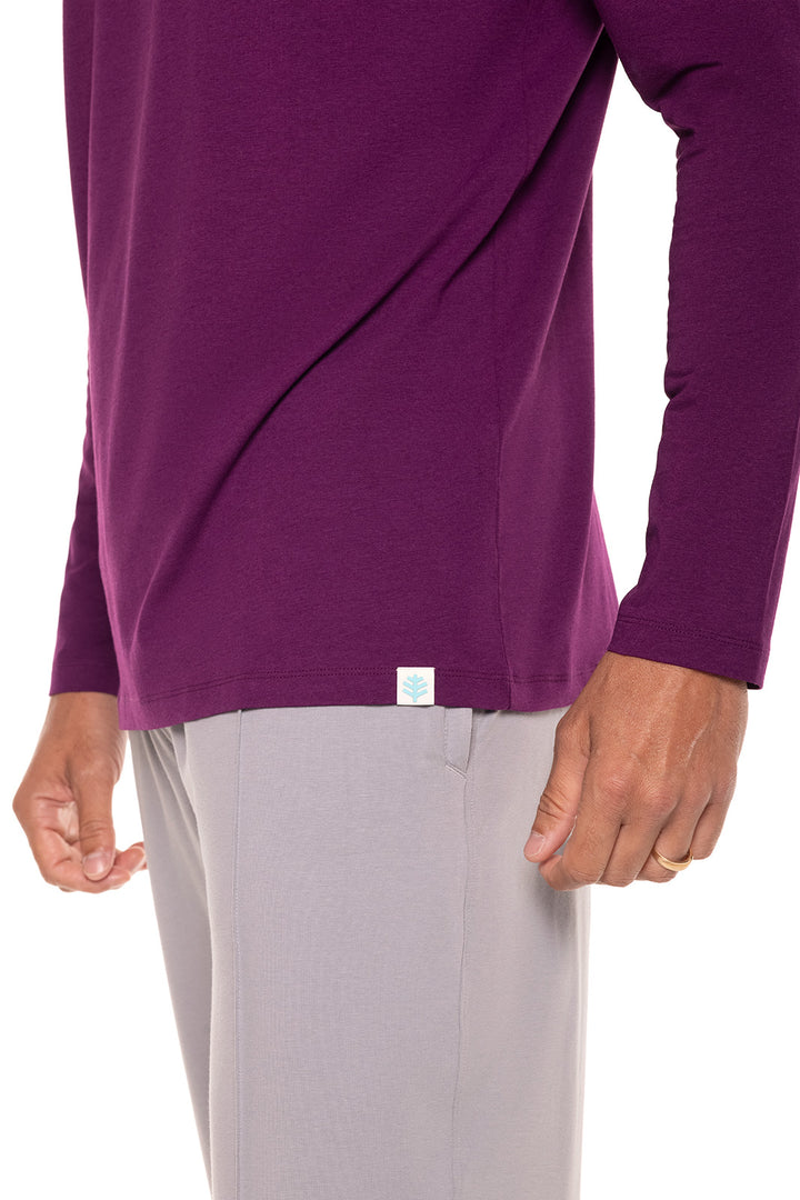 Men's Morada Everyday Long Sleeve T-Shirt | Rich Plum