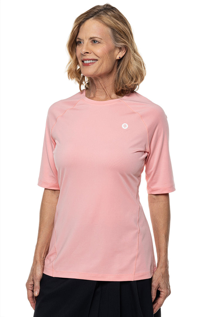 Women's Devi Short Sleeve Fitness T-Shirt | Peachy Pink