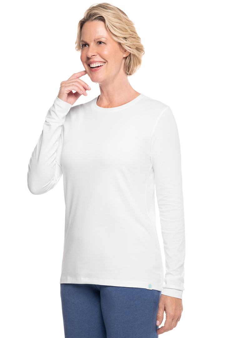 Women's Morada Everyday Long Sleeve T-Shirt | White