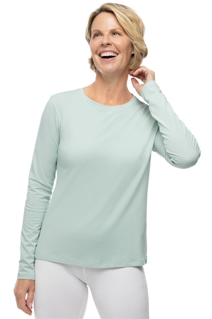 Women's Morada Everyday Long Sleeve T-Shirt | Misty Aqua