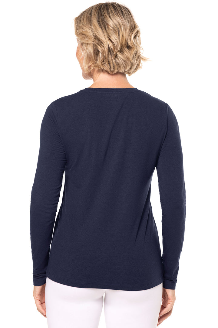 Women's Morada Everyday Long Sleeve T-Shirt | Navy