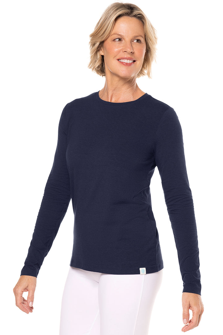 Women's Morada Everyday Long Sleeve T-Shirt | Navy