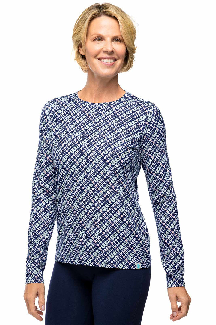 Women's Morada Everyday Long Sleeve T-Shirt | Navy Gulf Stream Stripe