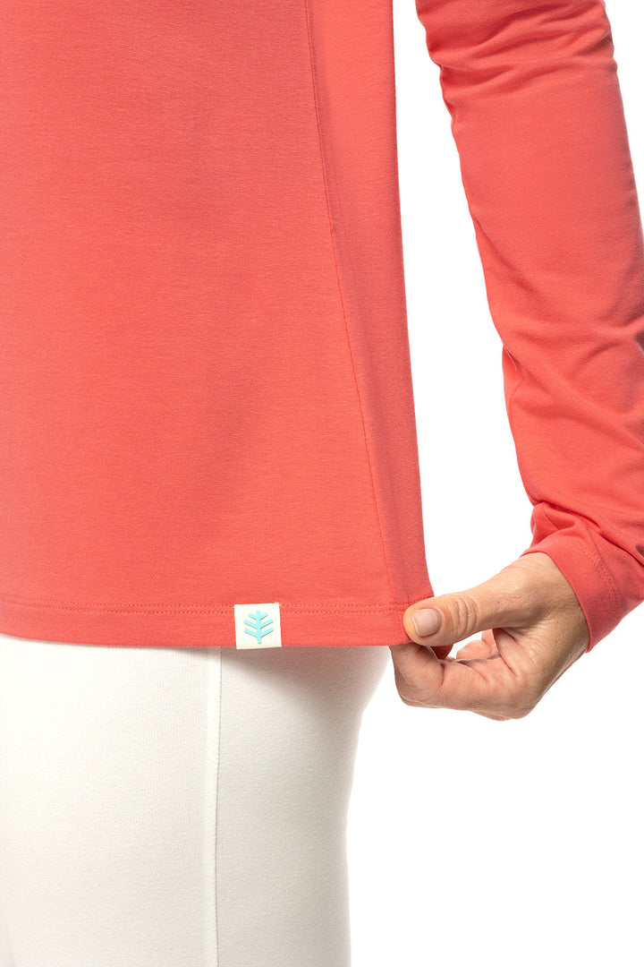 Women's Morada Everyday Long Sleeve T-Shirt | Vivid Coral