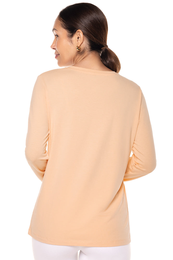 Women's Morada Everyday Long Sleeve T-Shirt | Peach Fuzz