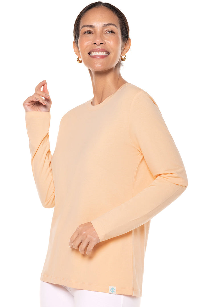 Women's Morada Everyday Long Sleeve T-Shirt | Peach Fuzz