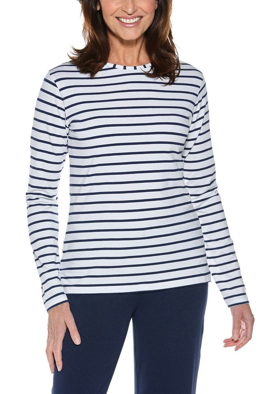 Color_White/Navy Stripe