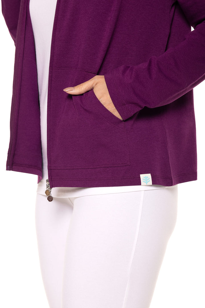 Women's Seaside Hoodie | Rich Plum