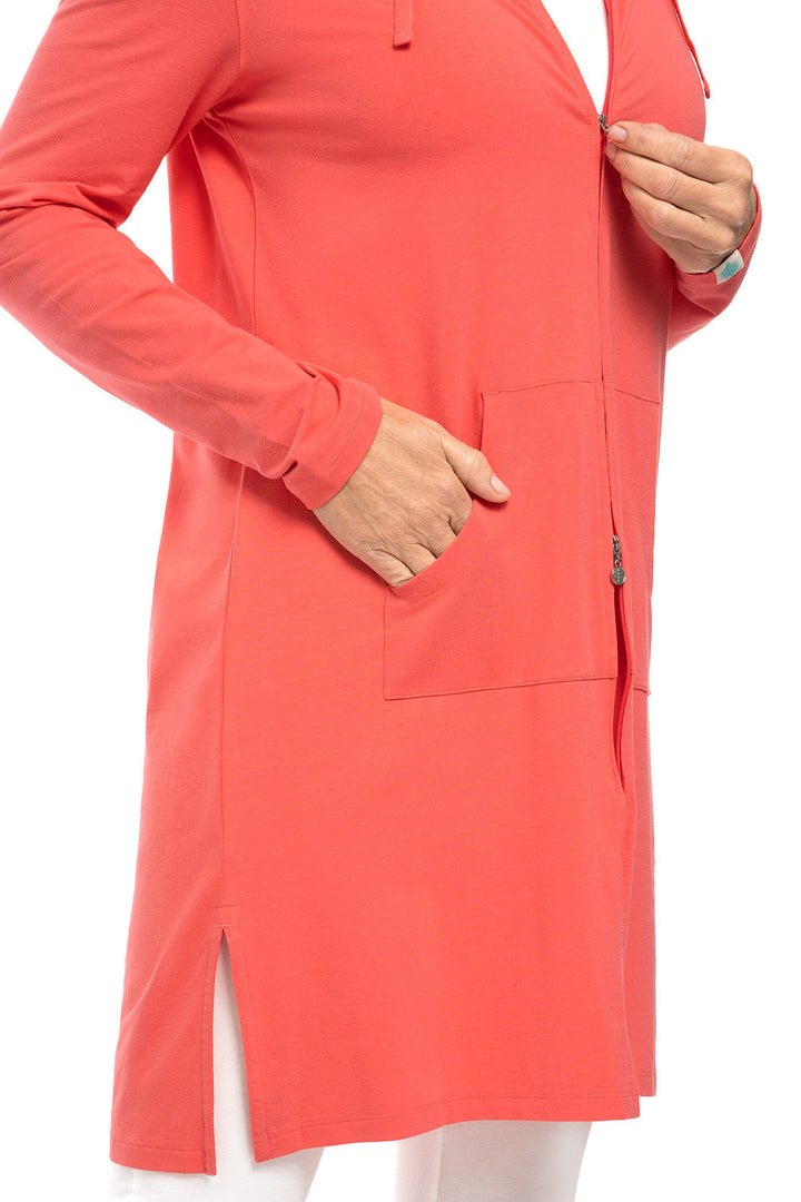 Women's Cabana Hoodie | Vivid Coral