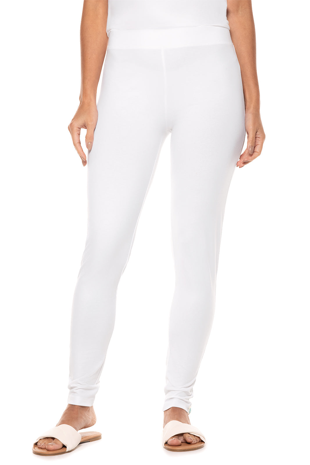 Women s Monterey Summer Leggings White UPF 50