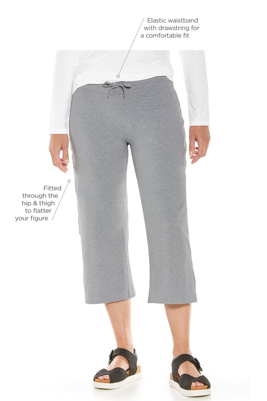 Women s Windley Beach Capris Grey Heather