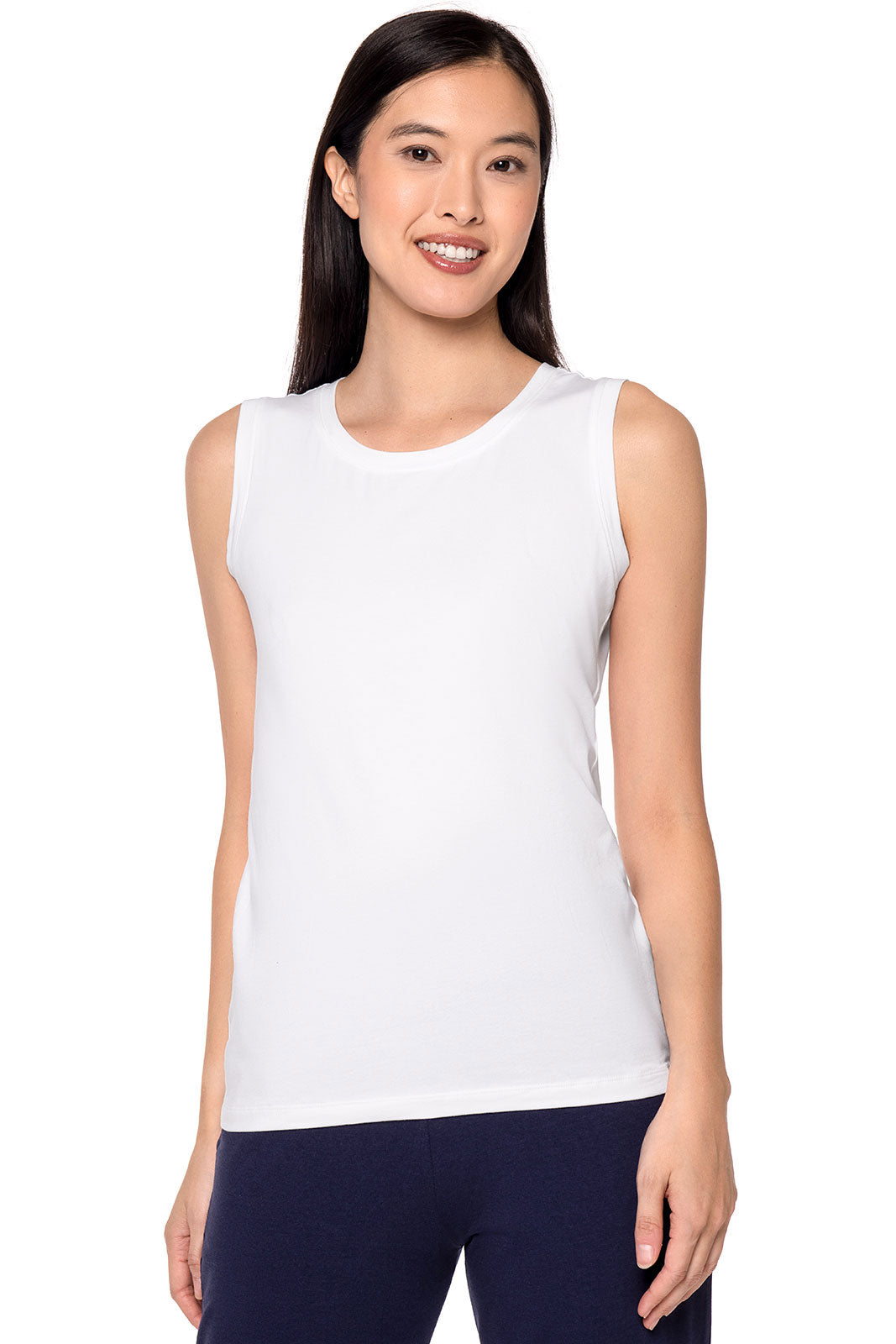 Women's Morada Everyday Basic Tank | White