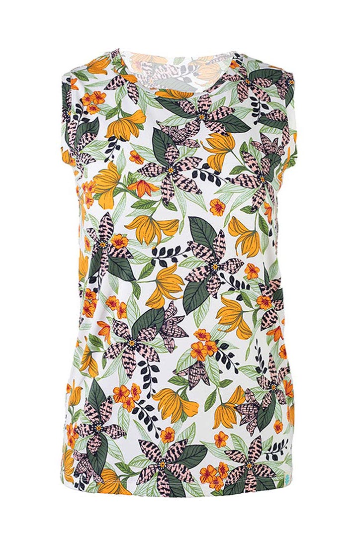 Women's Morada Everyday Basic Tank | Apricot Crush Floral Paradise