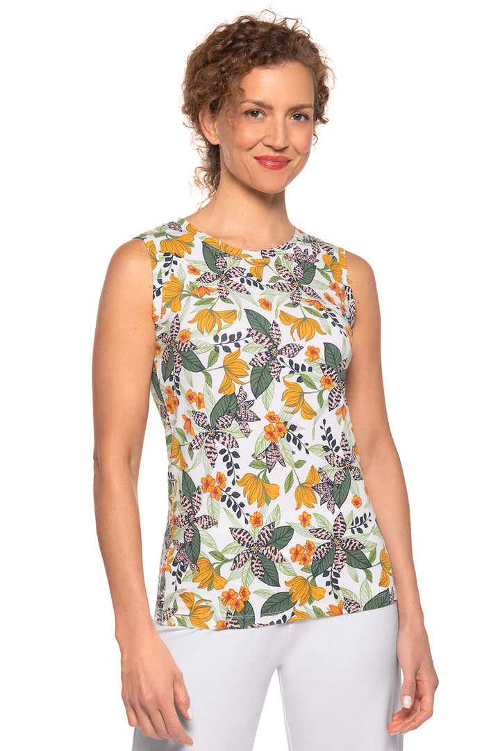 Women's Morada Everyday Basic Tank | Apricot Crush Floral Paradise