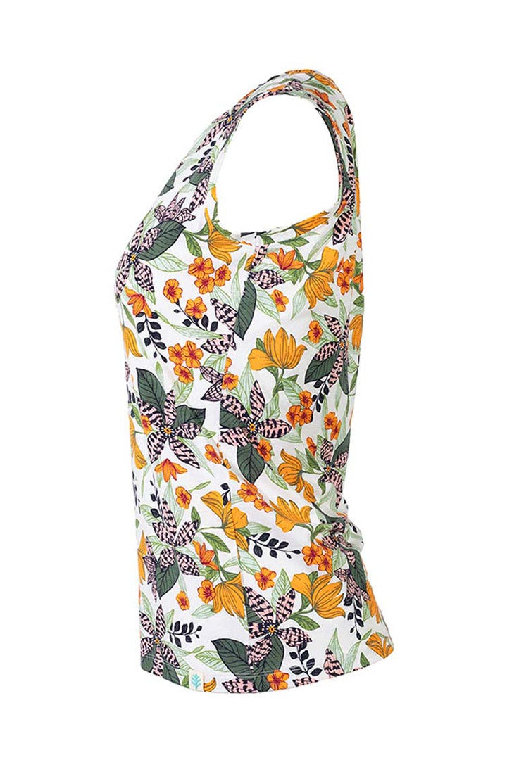 Women's Morada Everyday Basic Tank | Apricot Crush Floral Paradise