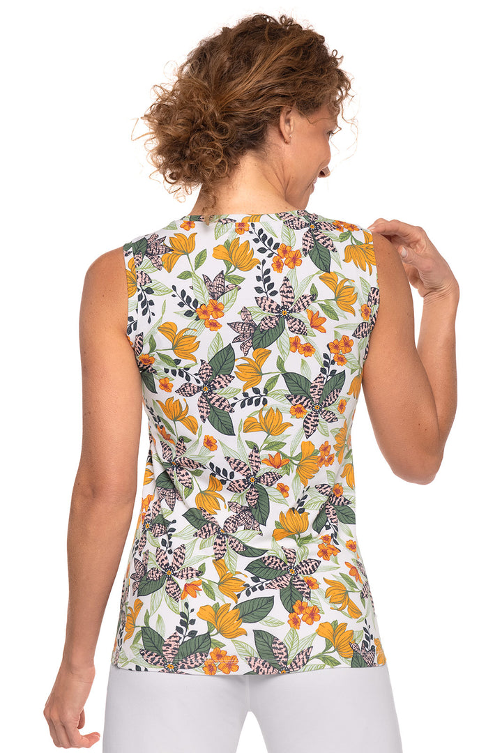 Women's Morada Everyday Basic Tank | Apricot Crush Floral Paradise