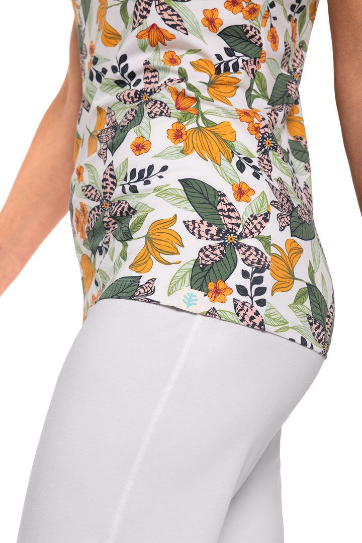 Women's Morada Everyday Basic Tank | Apricot Crush Floral Paradise