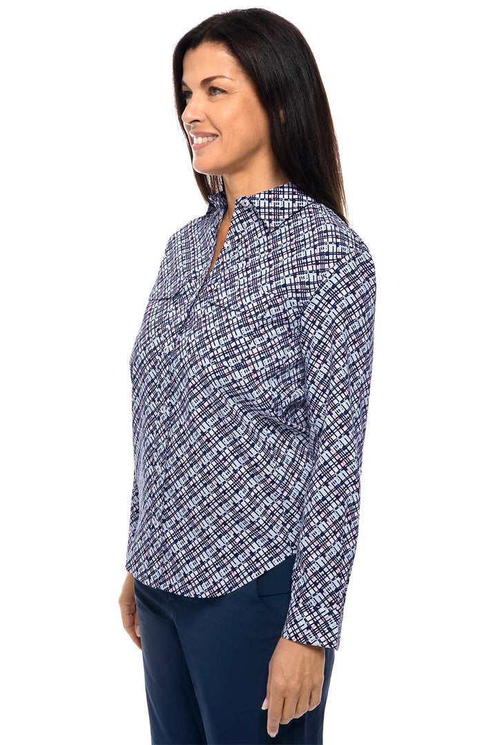 Women's Mylitta Travel Shirt | Navy Gulf Stream Stripe