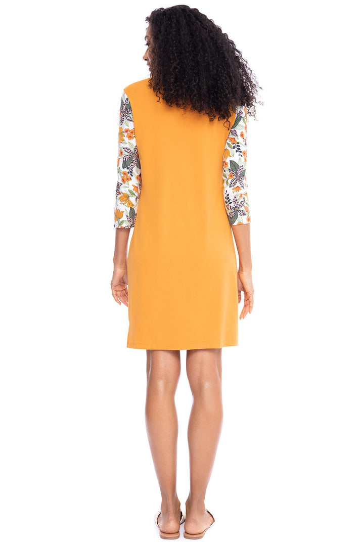 Women's Oceanside Tunic Dress | Apricot Crush Colorblock