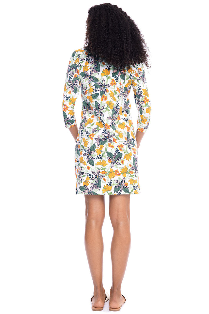 Women's Oceanside Tunic Dress | Apricot Crush Floral Paradise