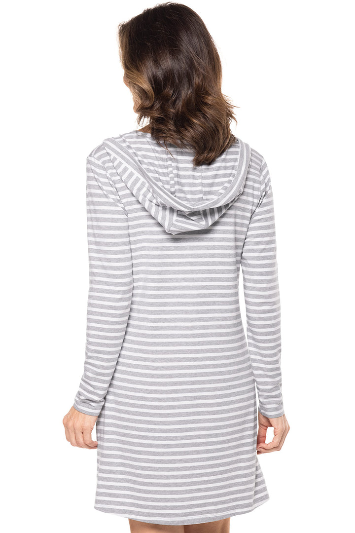 Women's Catalina Beach Cover-Up Dress | Grey/White Stripe