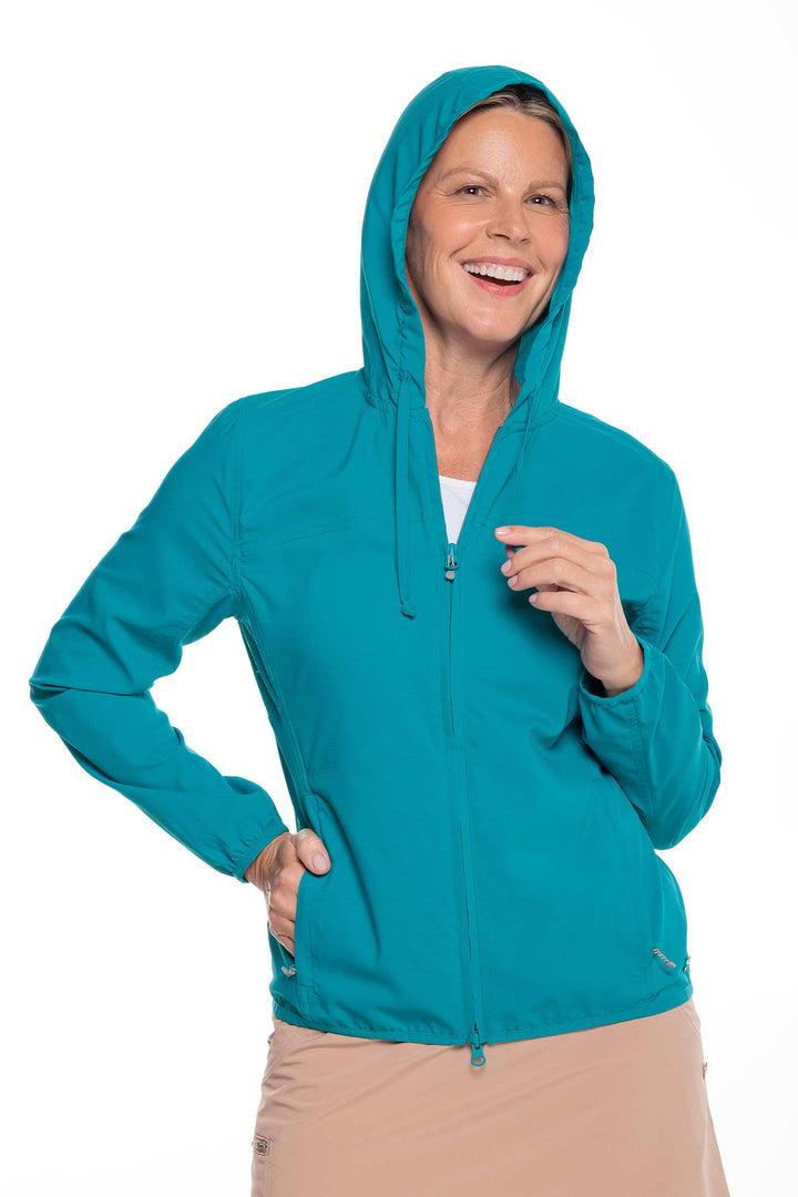 Women's Arcadian Packable Sunblock Jacket | Tahitian Teal