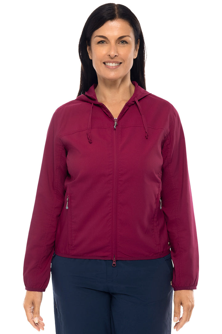 Women's Arcadian Packable Sunblock Jacket | Red Crush