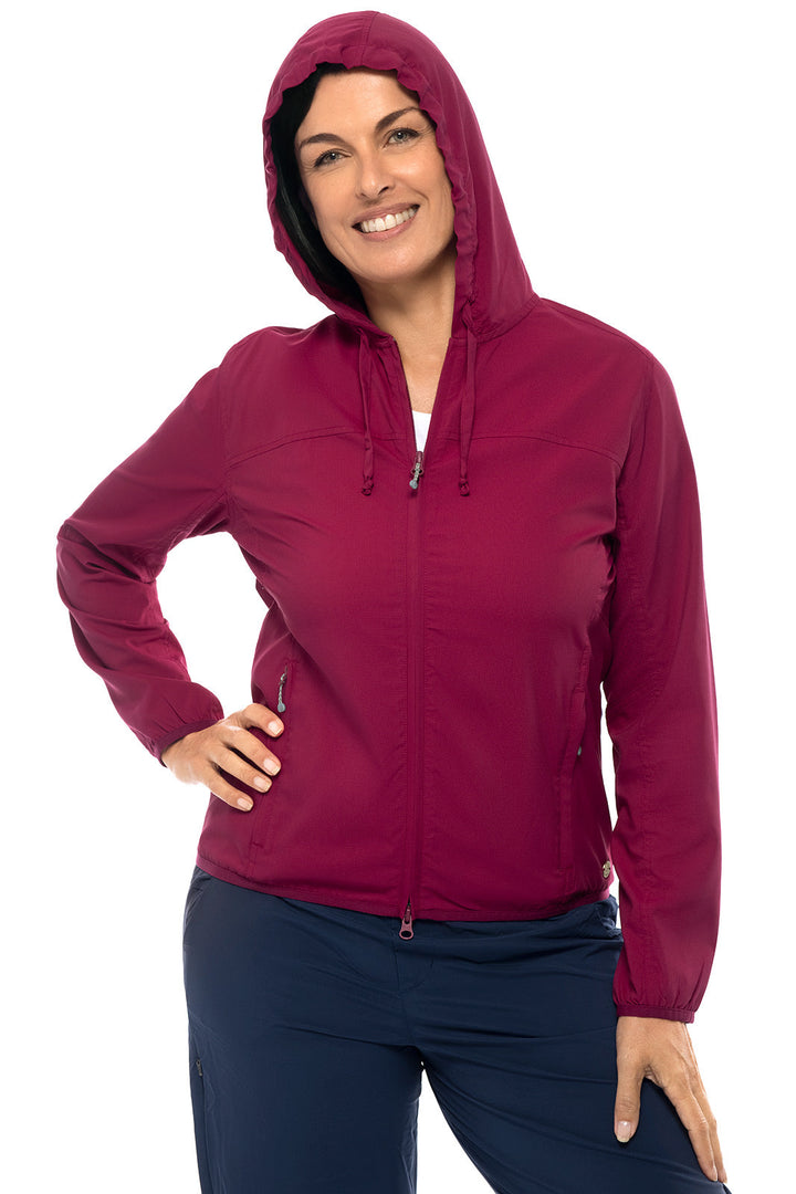 Women's Arcadian Packable Sunblock Jacket | Red Crush