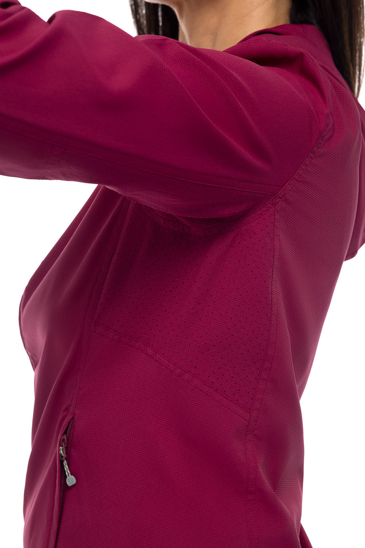 Women's Arcadian Packable Sunblock Jacket | Red Crush