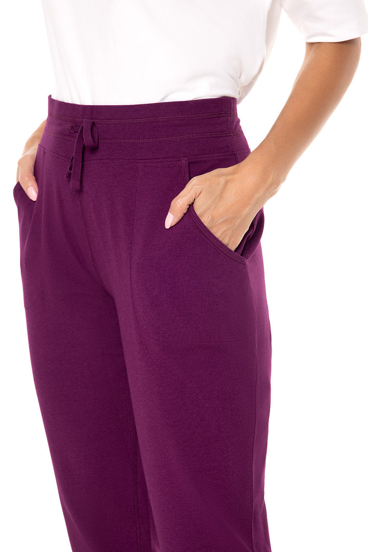 Women's Maho Weekend Pants | Rich Plum