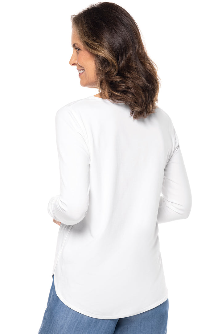 Women's Heyday Side Split Shirt  | White