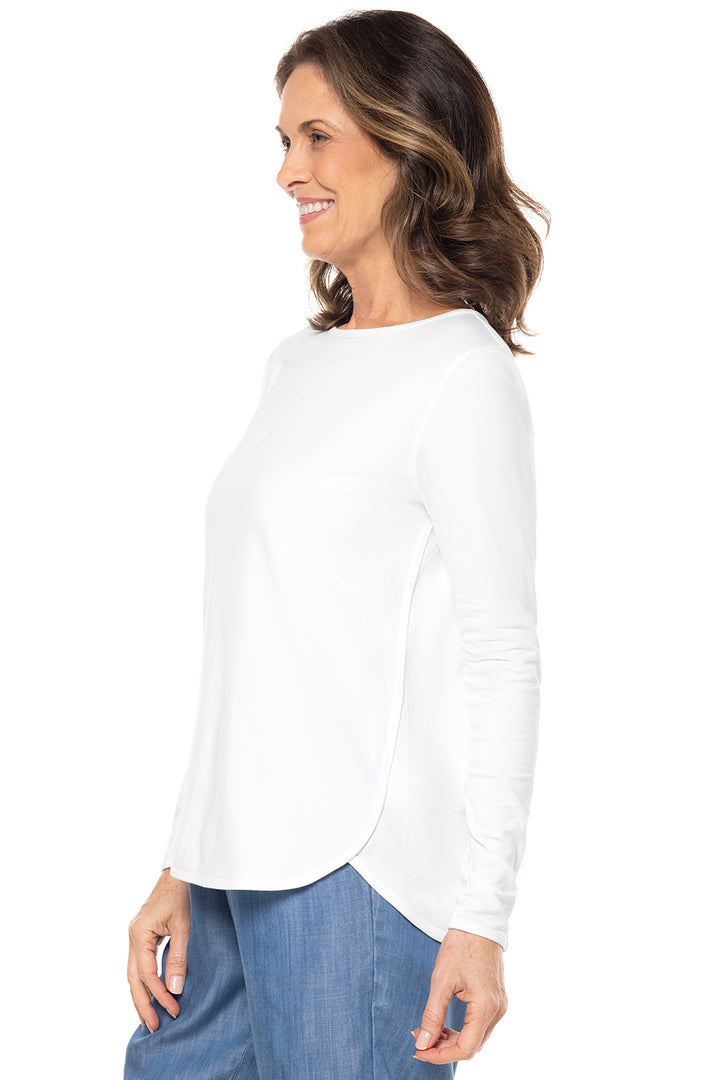 Women's Heyday Side Split Shirt  | White