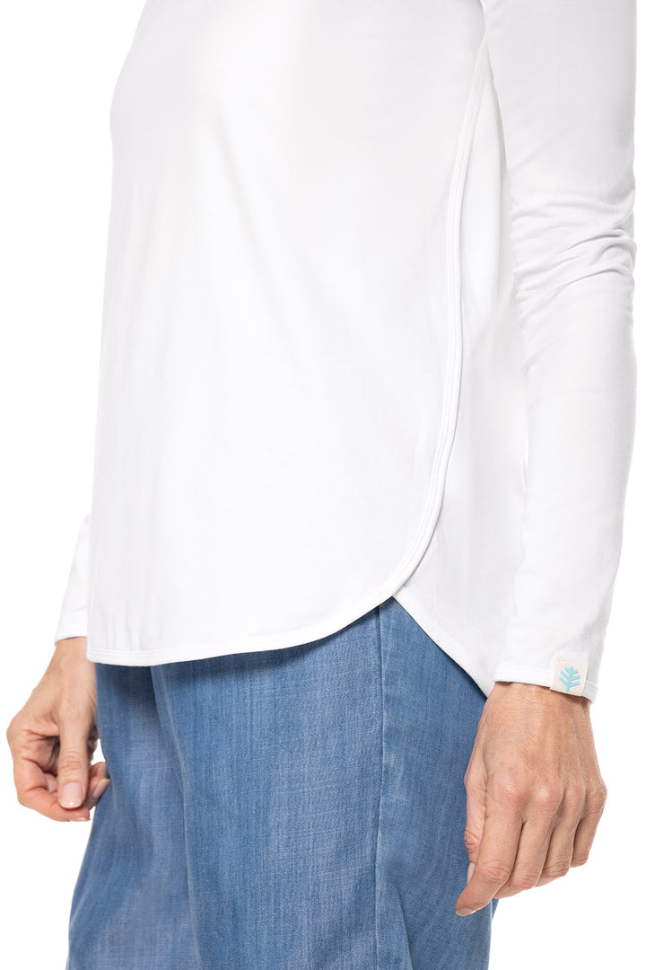 Women's Heyday Side Split Shirt  | White