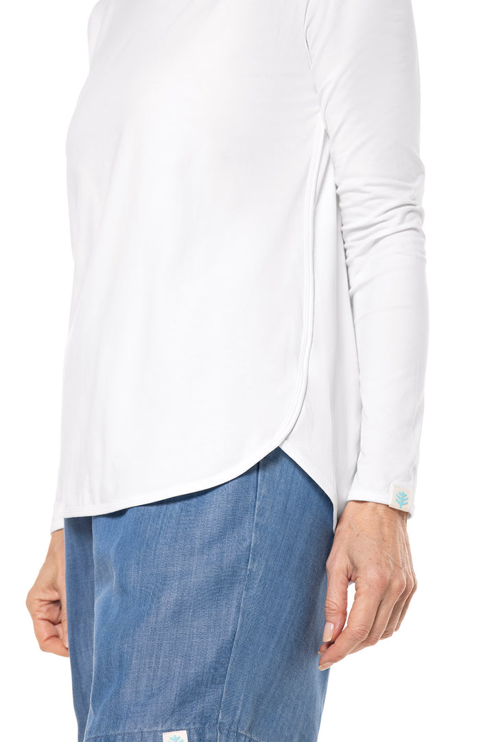 Women's Heyday Side Split Shirt  | White