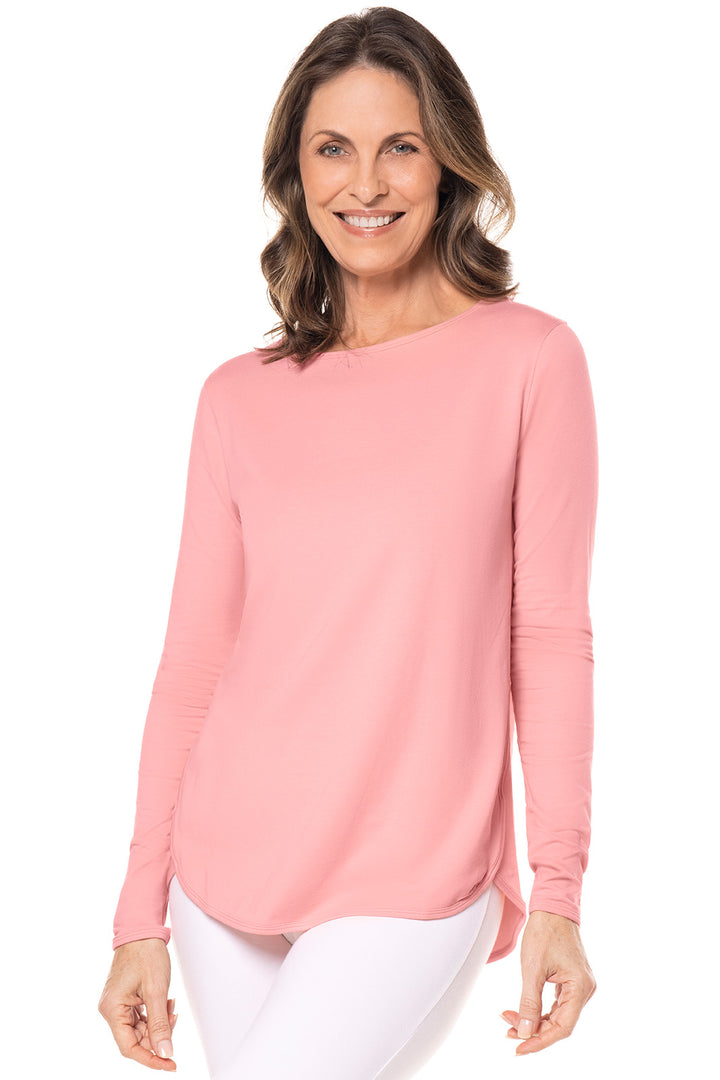 Women's Heyday Side Split Shirt | Peachy Pink