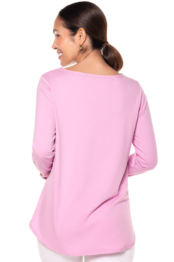 Women's Heyday Side Split Shirt | Peony Pink