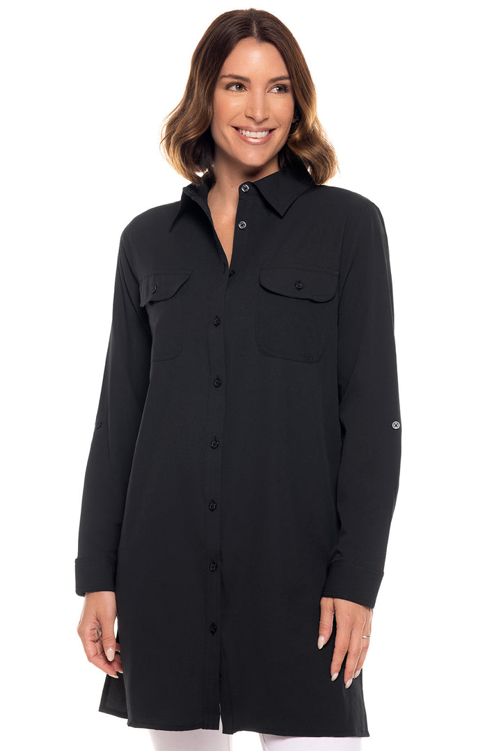 Women's Santorini Tunic Shirt | Black