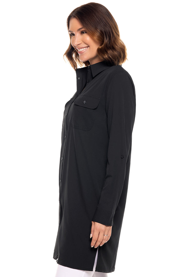 Women's Santorini Tunic Shirt | Black