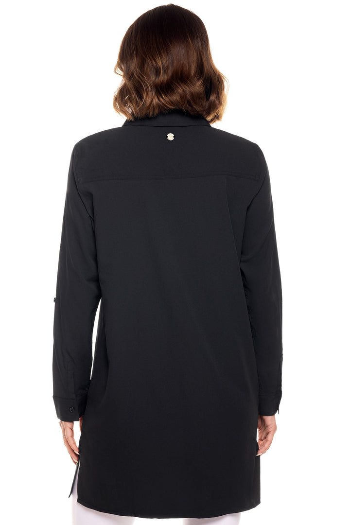 Women's Santorini Tunic Shirt | Black