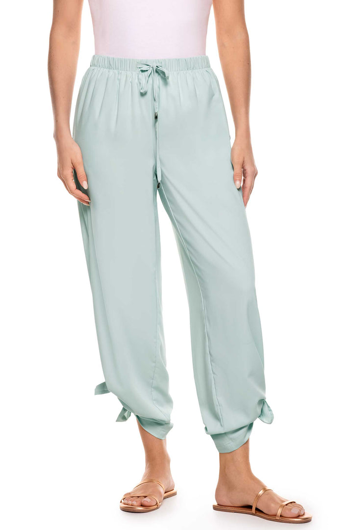 Women's Petra Wide Leg Pants | Misty Aqua