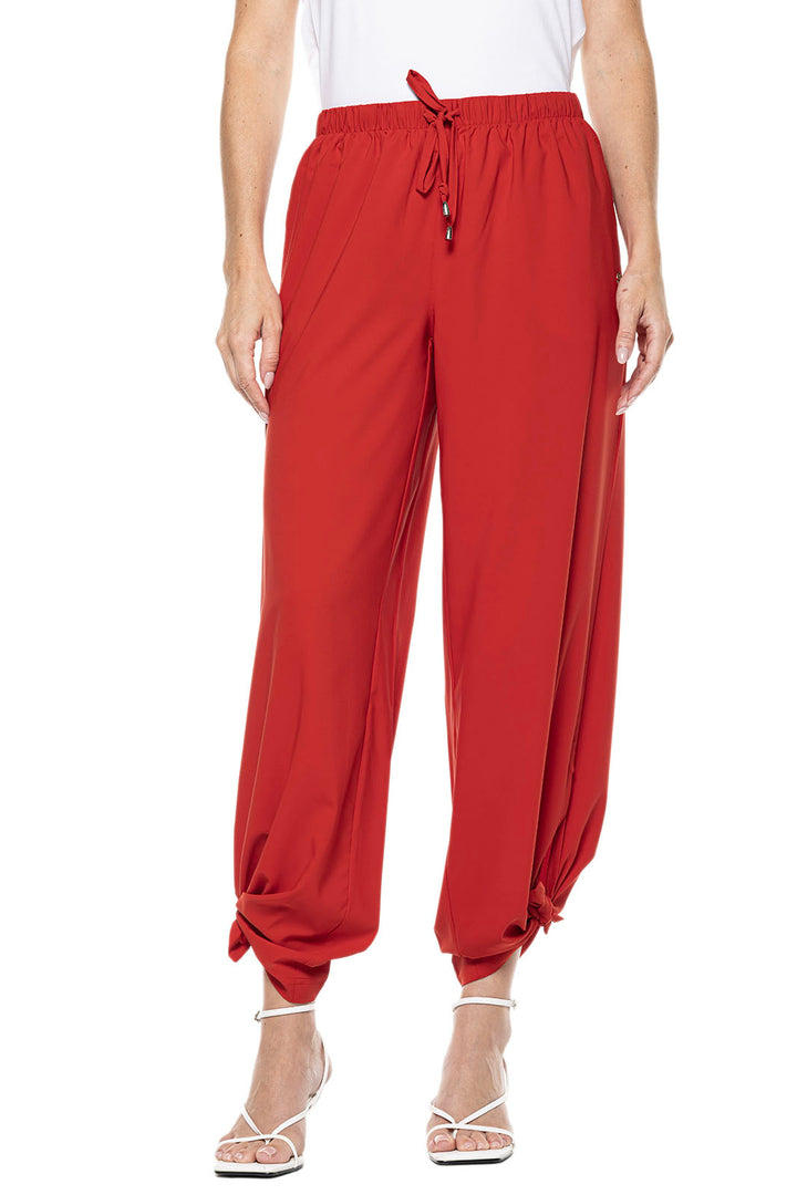 Women's Petra Wide Leg Pants | Carmine Red