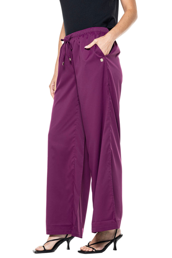 Women's Petra Wide Leg Pants | Rich Plum