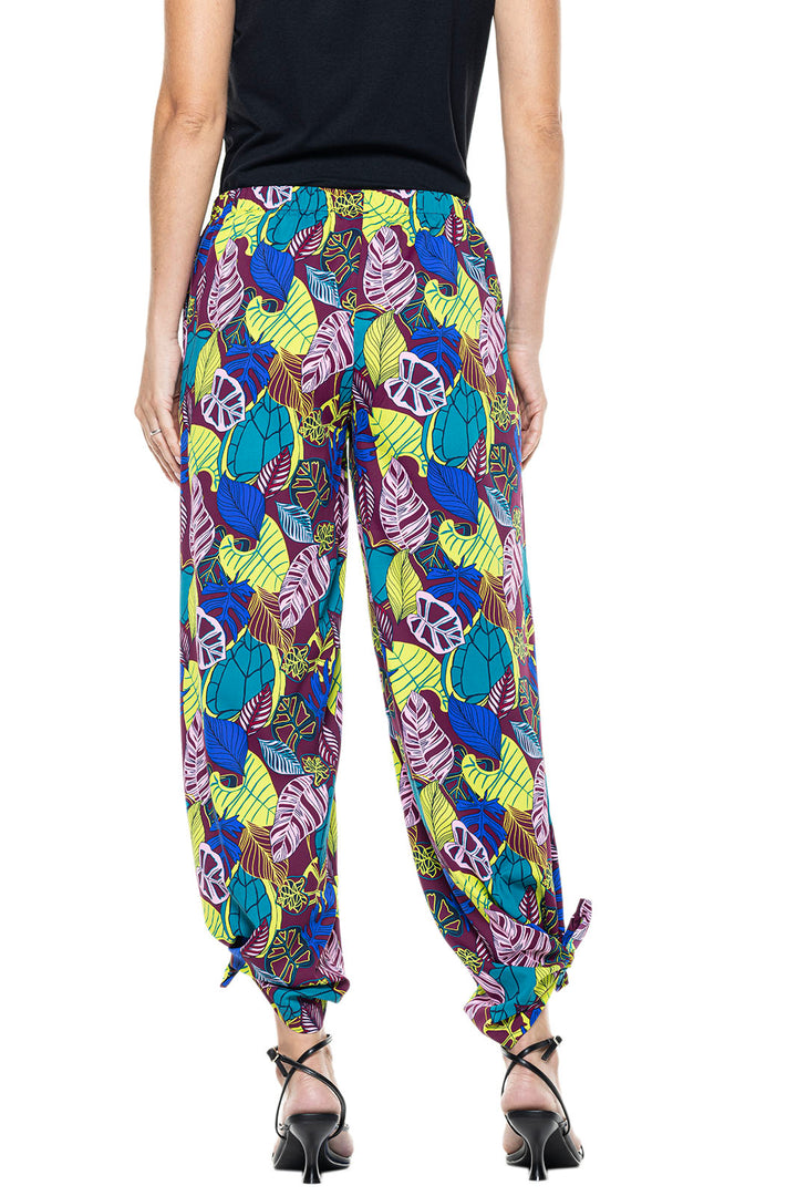 Women's Petra Wide Leg Pants | Rich Plum Electric Jungle