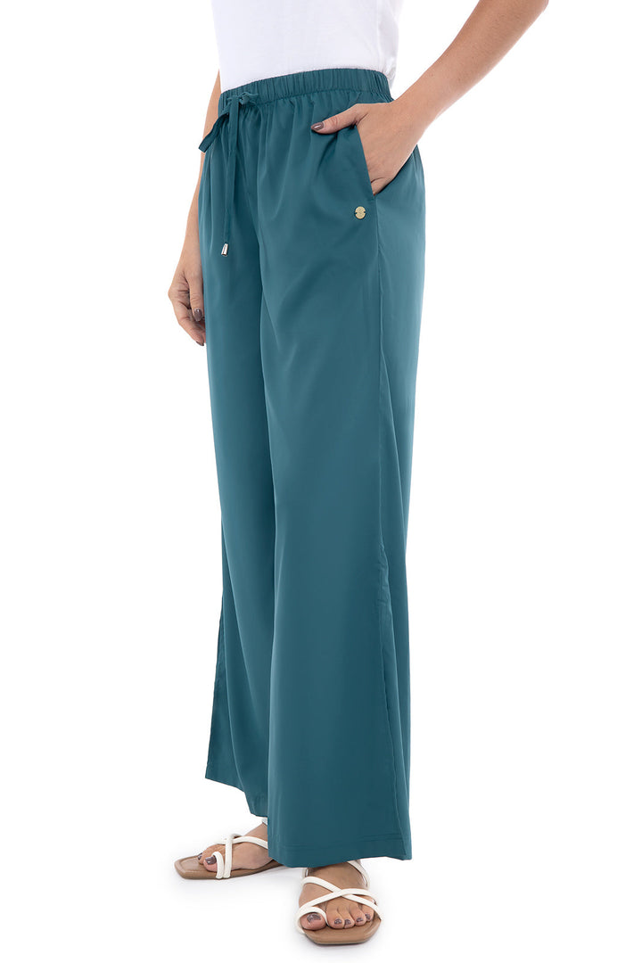 Women's Petra Wide Leg Pants | Midnight Green