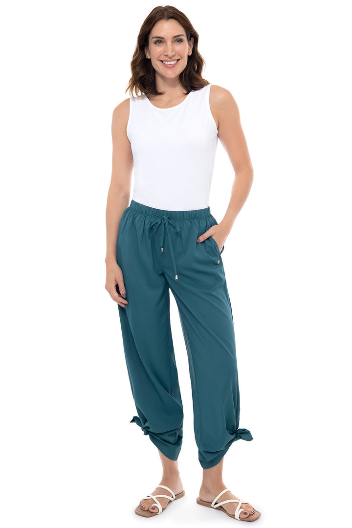 Women's Petra Wide Leg Pants | Midnight Green