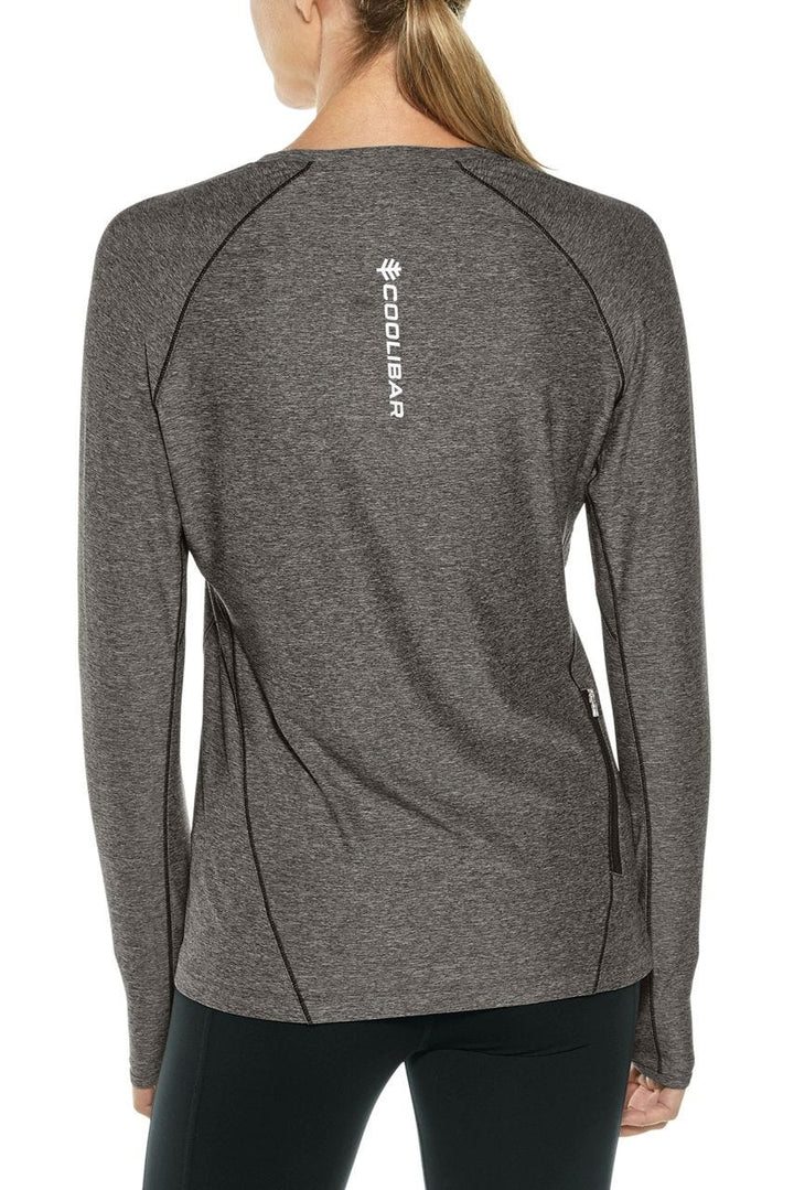 Women's Devi Long Sleeve Fitness T-Shirt | Charcoal Heather